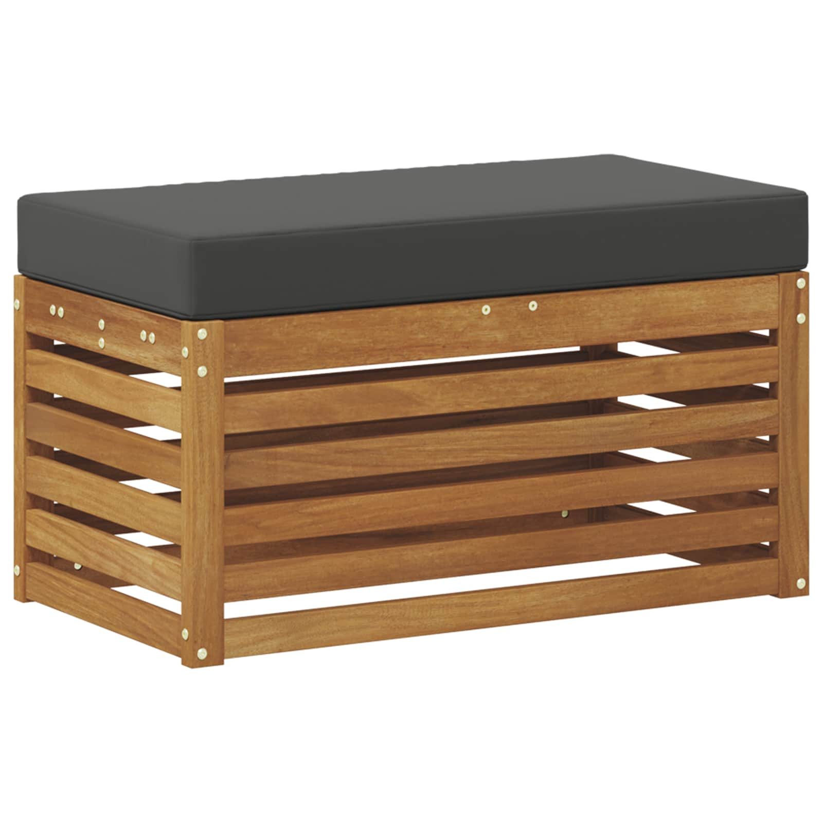 vidaXL Sofaelement Outdoor Hocker Bank Massivholz Natur (1 St)