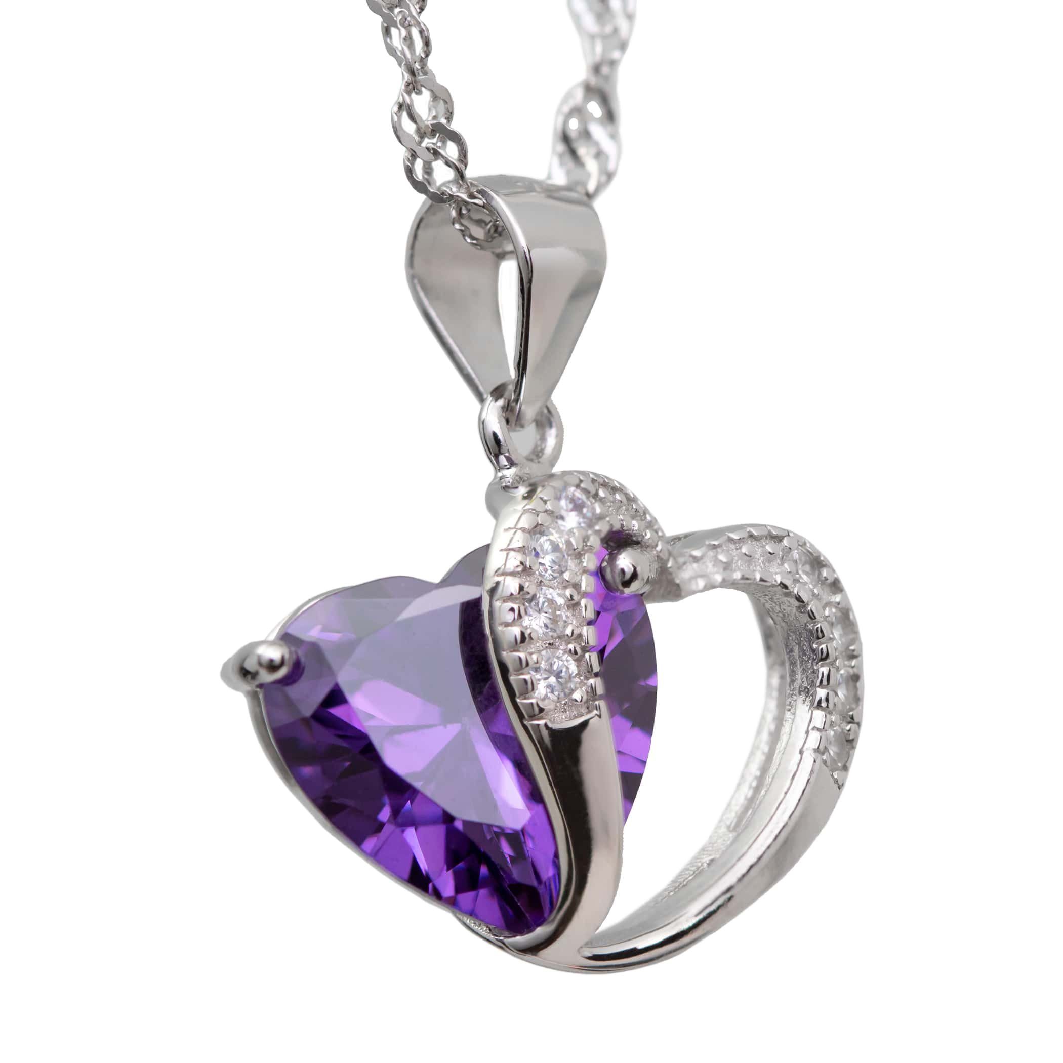 Schmuck-Elfe Kette mit Anhänger Amethyst Herz, günstig online kaufen