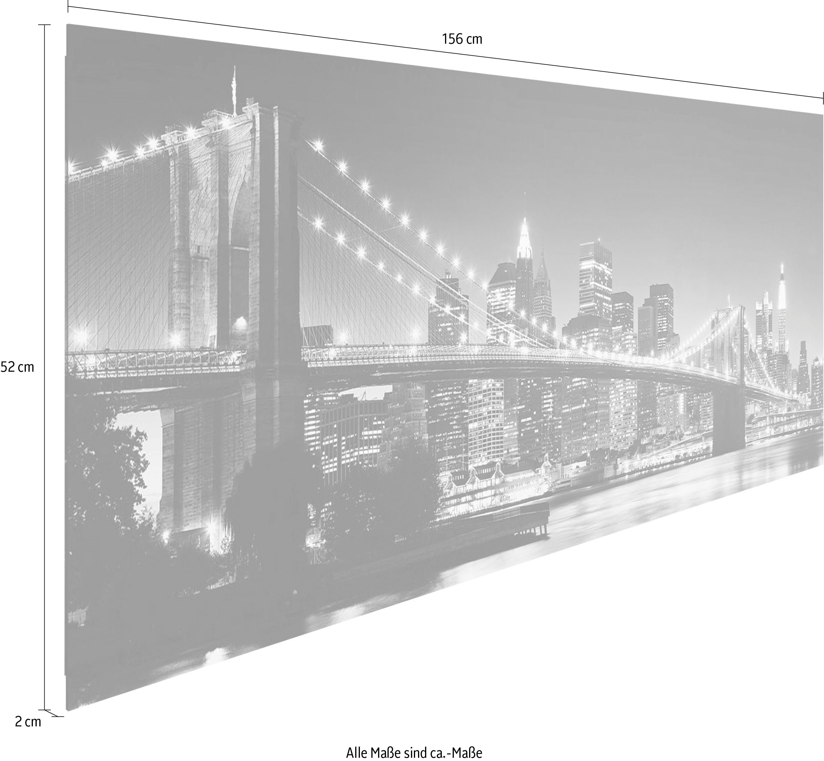 52x156 Deco bridge York Reinders! Panel Holzbild - New brooklyn