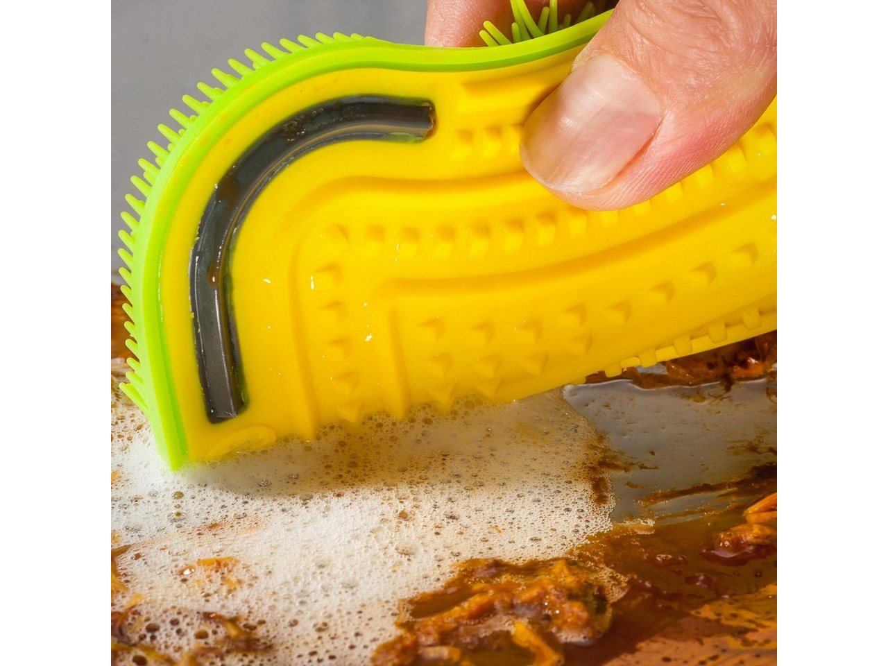 Thumbnail - Kochblume Reinigungsbürste Scrubby PLUS, harte Seite für hartnäckigen Schmutz