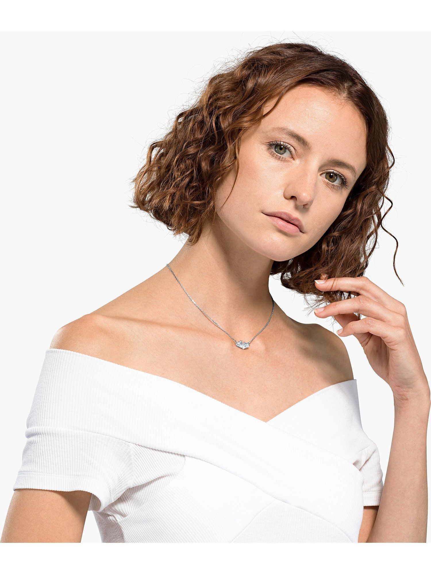 Swarovski Collier silberfarben...