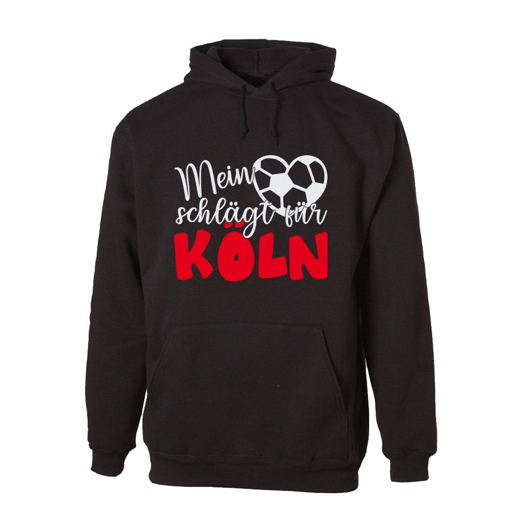 G-graphics Hoodie Mein Herz schlägt für Köln