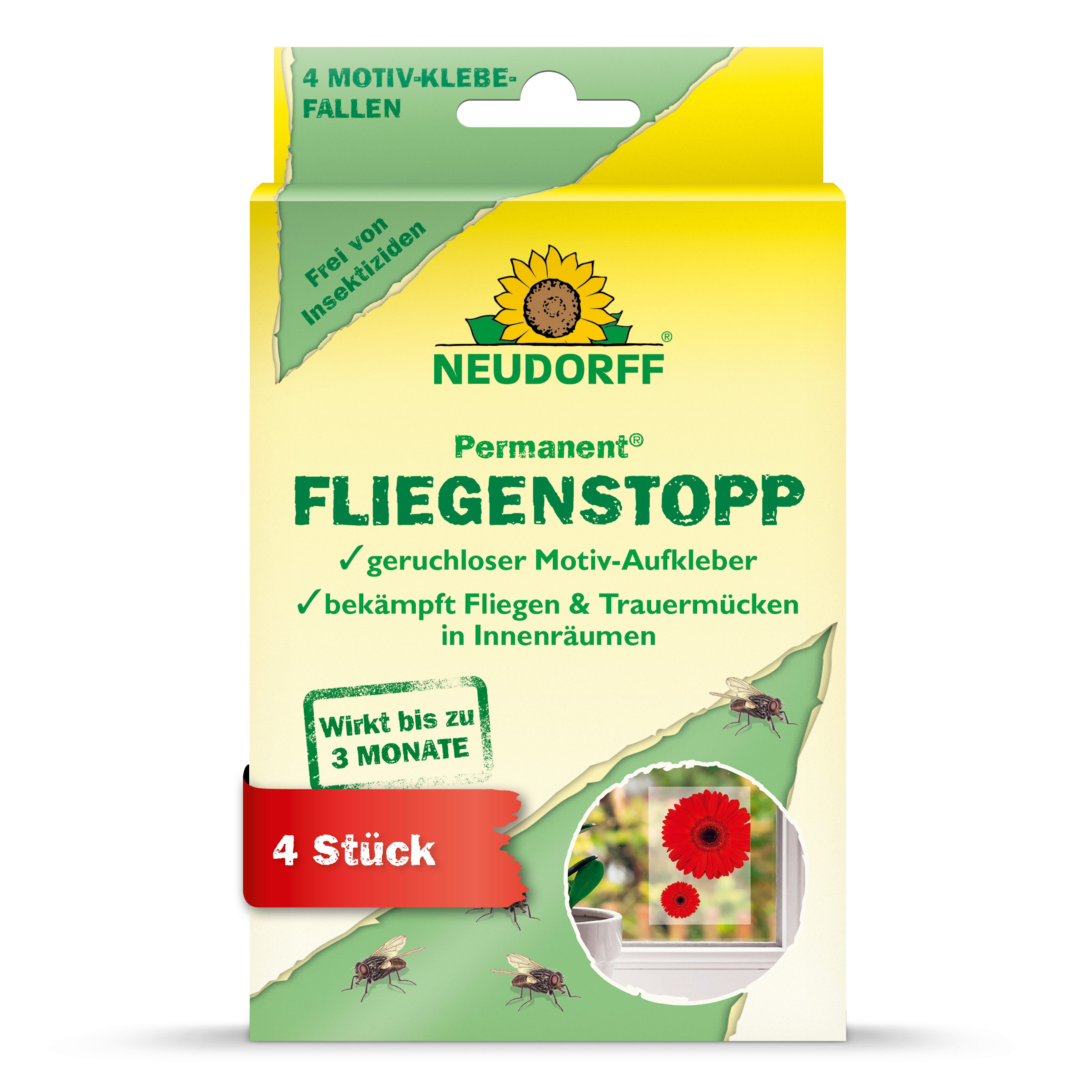 Neudorff Klebefalle Permanent FliegenStopp 4 St.