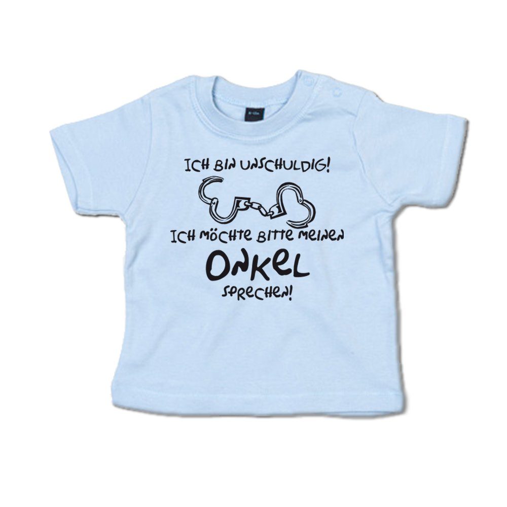 Ggraphics TShirt Ich bin unschuldig! Ich möchte bitte meinen Onkel