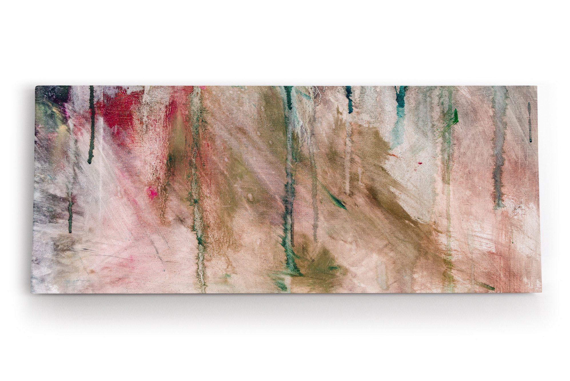 Leinwandbild Abstrakte Struktur Kunstvoll Modern Farben Beige