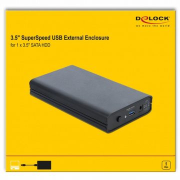 Delock PC-Gehäuse Externes Gehäuse für 3.5″ SATA HDD mit SuperSpeed USB