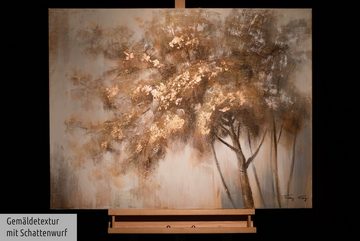 KUNSTLOFT Gemälde Hello Autumn 100x75 cm, Leinwandbild 100% HANDGEMALT Wandbild Wohnzimmer