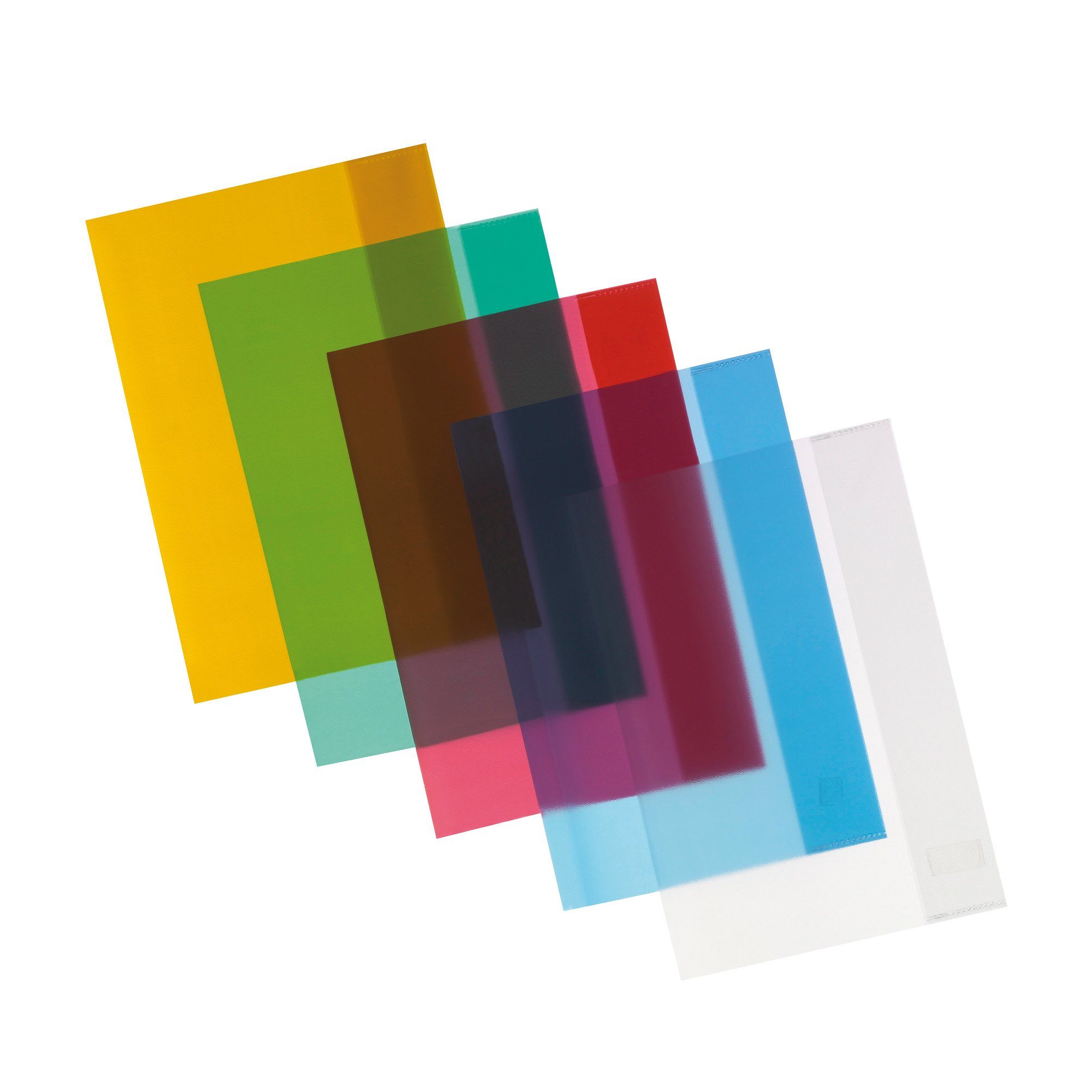 Herlitz Schulheft 5 Herlitz Heftumschläge / Hefthüllen DIN A5 / 5 verschiedene Farben
