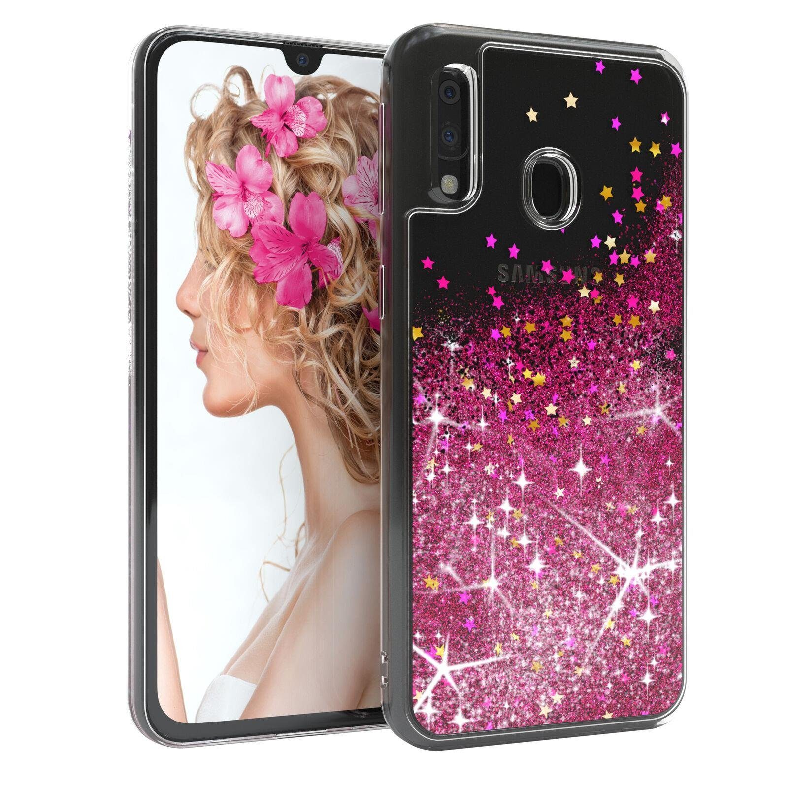 Handyhülle Liquid Glittery Case für Samsung Galaxy A40