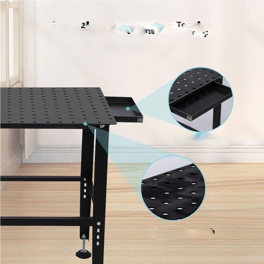 GarveeMore Schweißtisch Stahlschweißtisch 36x24 Zoll 1500lbs Last Heavy Duty Arbeitsbank Tisch