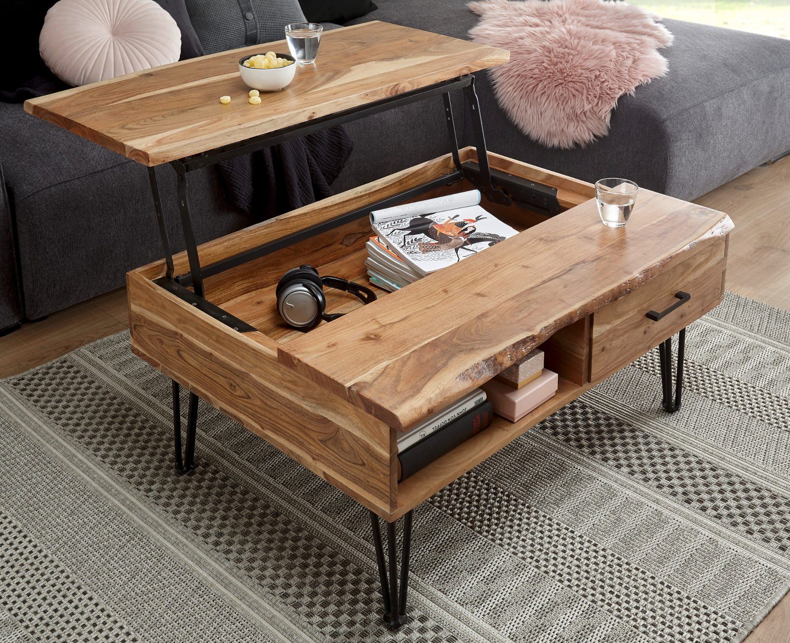 MCA furniture Couchtisch Mustique (Massivholz, 110 günstig online kaufen
