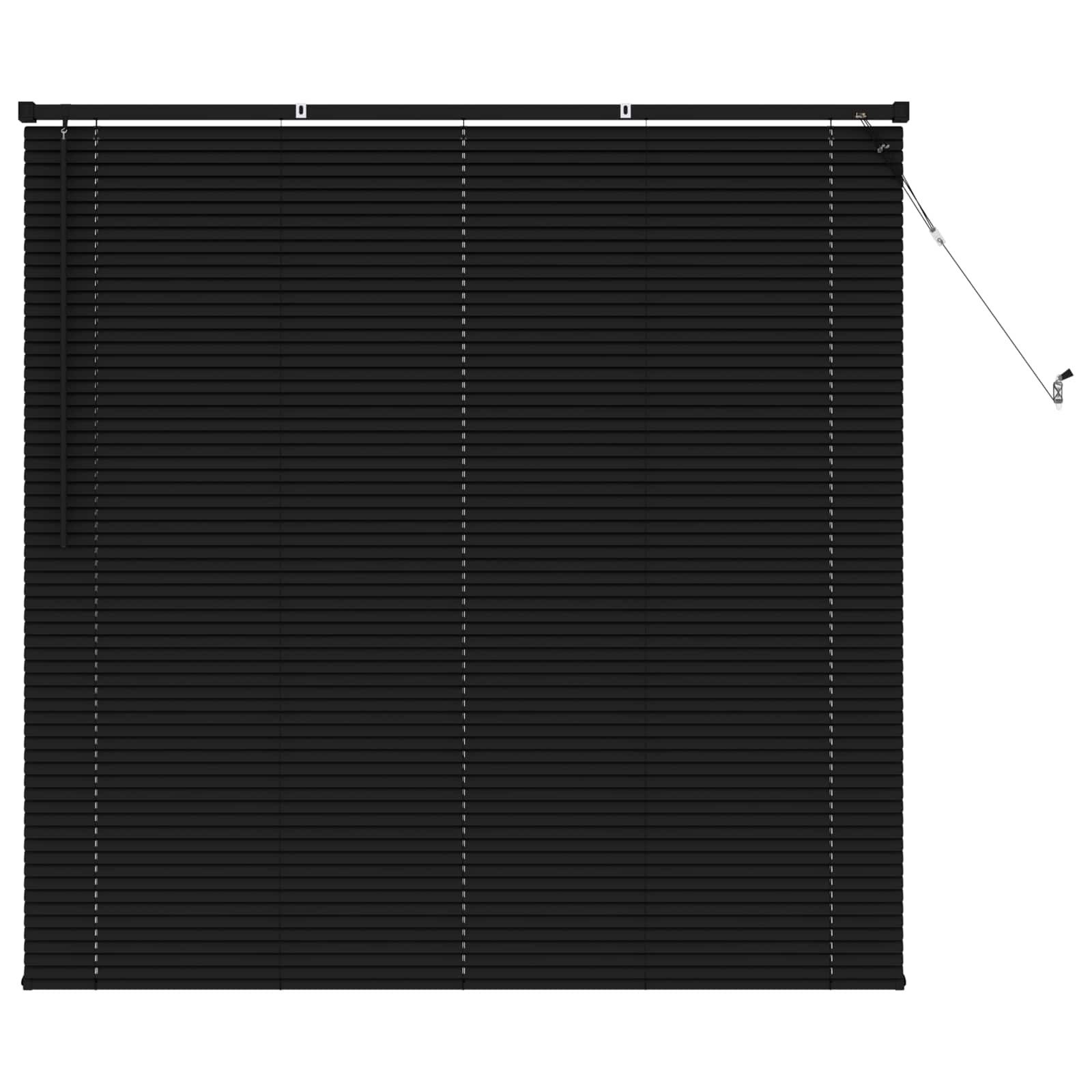 Rollo Venetianer Jalousie Schwarz 150 x 150 cm PVC, vidaXL