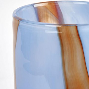 Lambert Dekovase Vase Varanasi Blau Rost Glas (25cm)