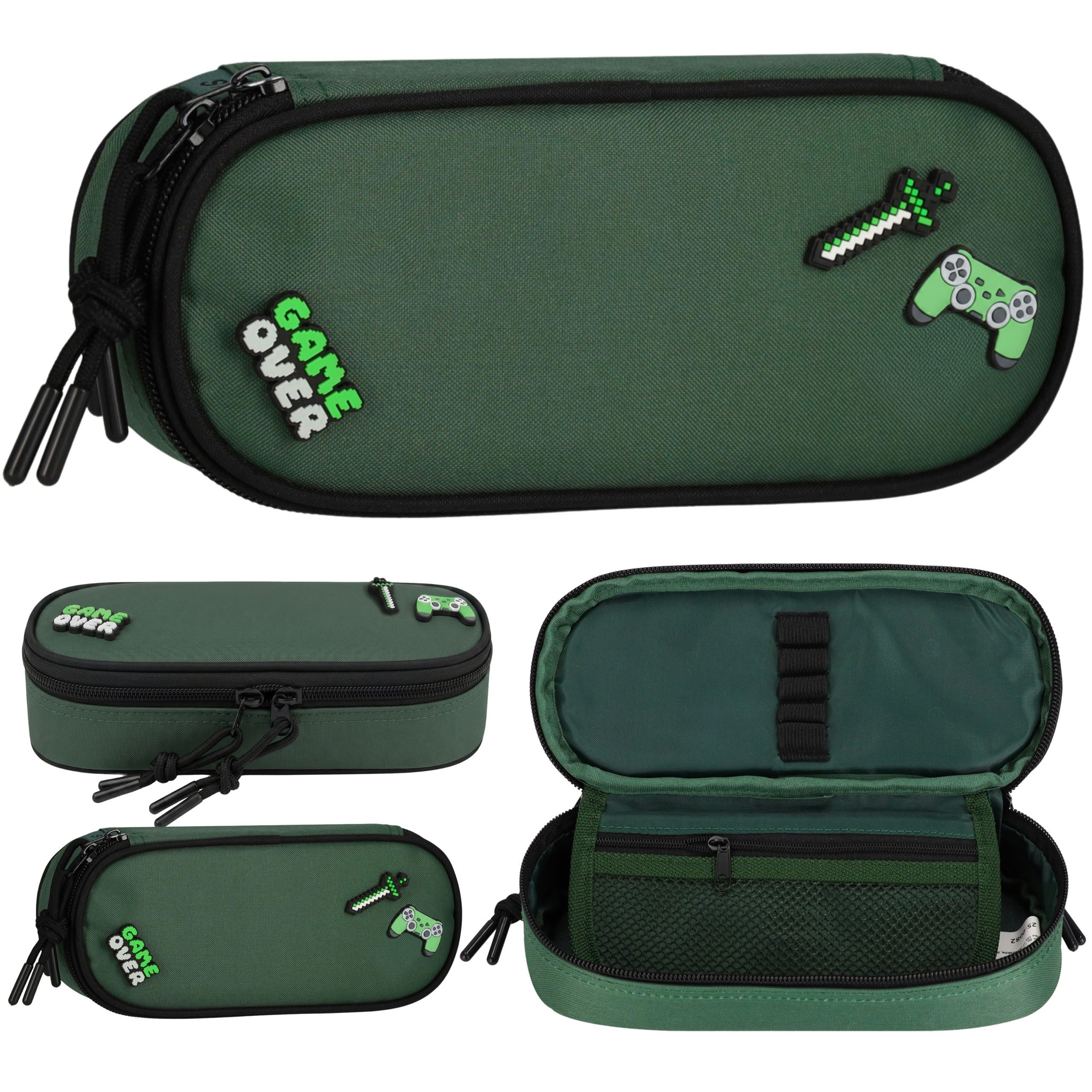Pixel Federmäppchen PIXEL Federmäppchen für Gamer, ovales Etui, 22×10×5 cm