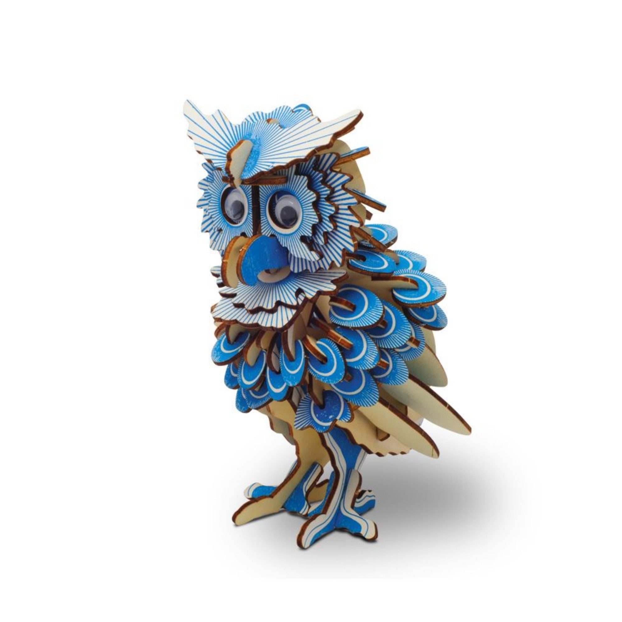 BetterStyle 3D-Puzzle 3D Holz Puzzle Eule Spielzeug für Kinder ab 8 Jahre, Puzzleteile, 142 Teile Holzpuzzle Eule 34x21cm Geschenk für Kinder