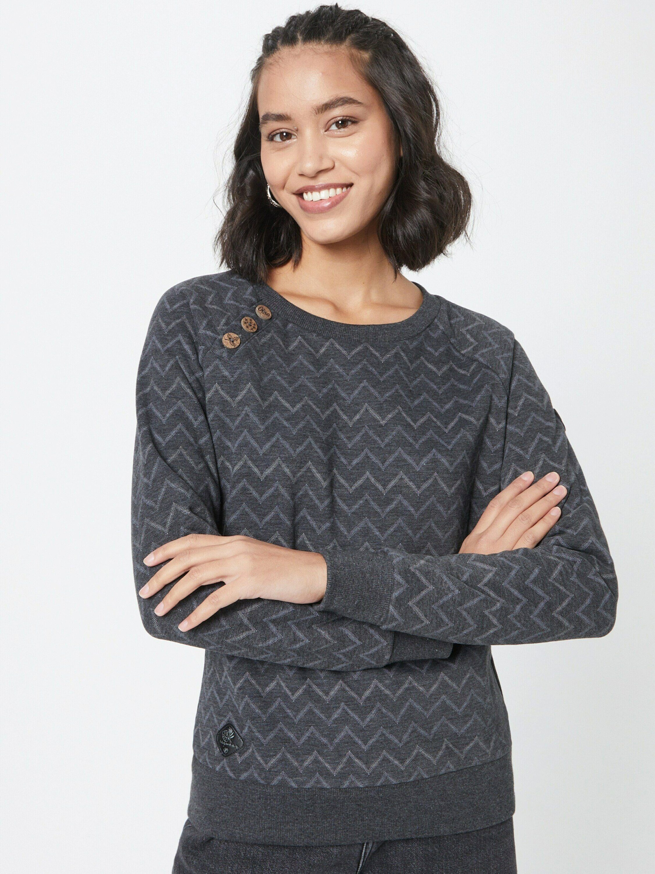 CHEVRON BLACK Sweatshirt (1-tlg) DARIA Ragwear Detail Weiteres