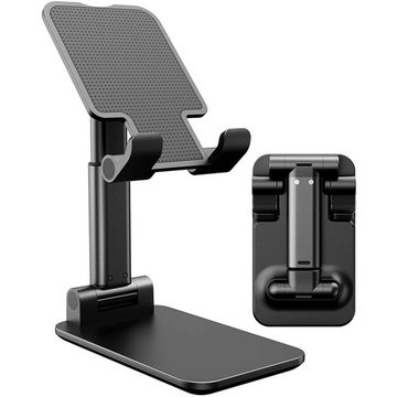 Retoo Handy Ständer Faltbar Handy Halterung Tisch Tablet Halter Universal Halterung, (Universal-Ständer für Telefon/Tablet, Universal-Ständer für Telefon/Tablet., Der Ständer ist universell)