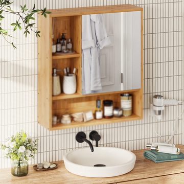 EBUY Spiegelschrank Multifunktionaler einfacher Badezimmerspiegelschrank mit Tür (1-St)