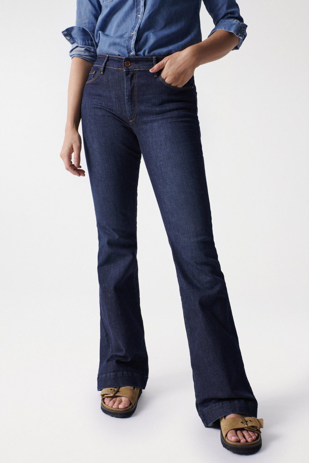 Salsa Stretch-Jeans SALSA JEANS DESTINY FLARE PUSH UP dark blue 21005341.0854