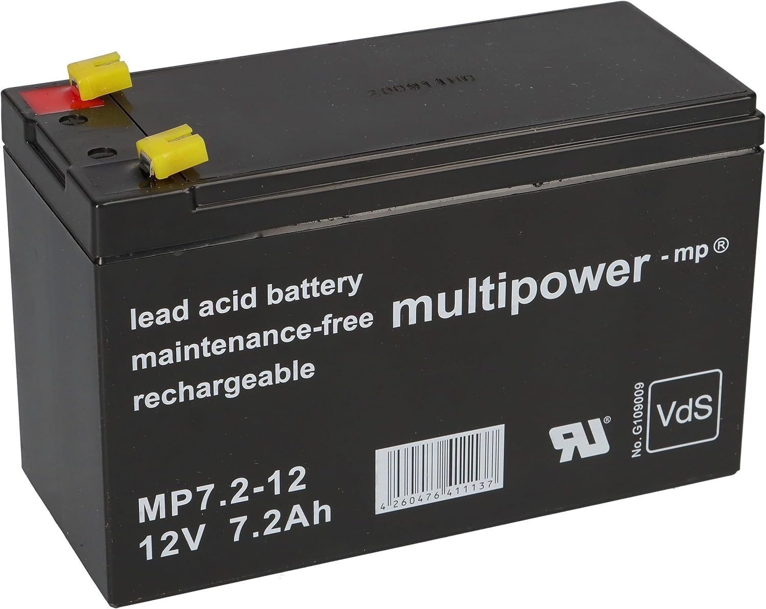 Multipower MultiPower MP7.2-12V 7200mAh 12V 7,2Ah AGM Bleiakkus (1 St)