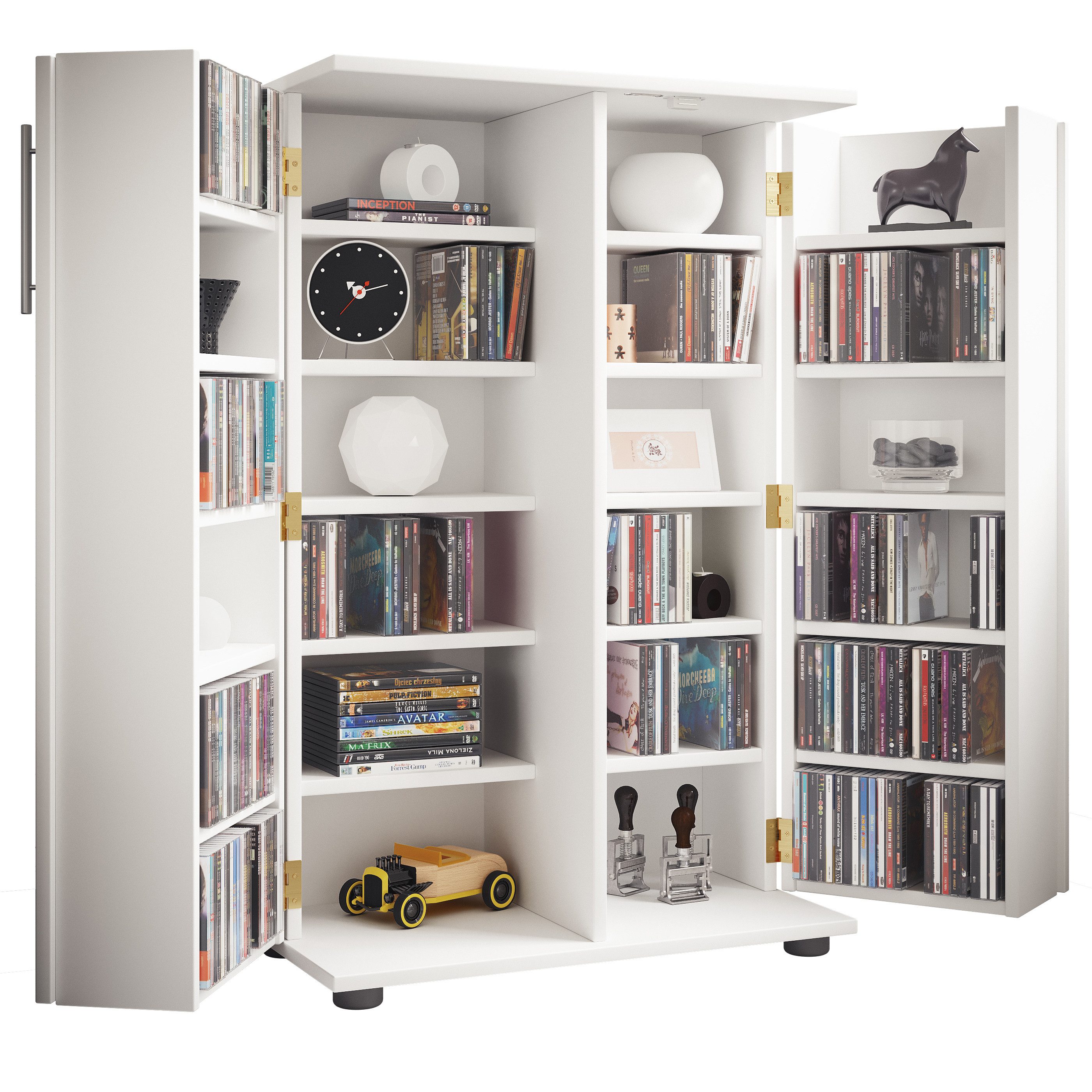 VCM CD-Regal Holz Schrank CD DVD günstig online kaufen