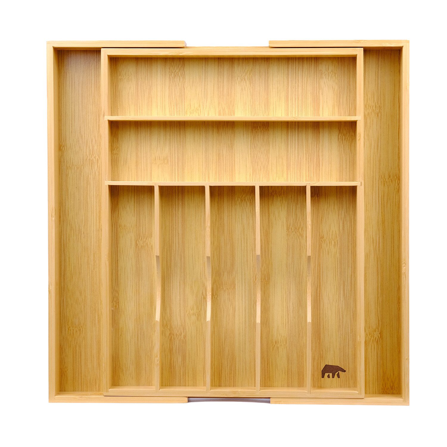 Roxlin Besteckkasten Bambus Besteckkasten Messerhalter Schubladen Organizer günstig online kaufen