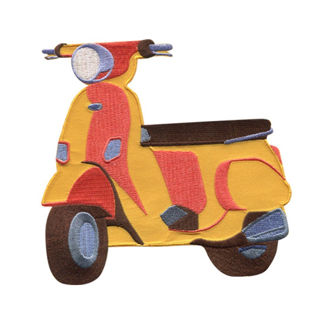 Catch the Patch Aufnäher Bügelbild, Aufbügler, Applikationen, Patches, Flicken, zum aufbügeln, Polyester, Roller Scooter Motorrad - Größe: 14,5 x 14,5 cm