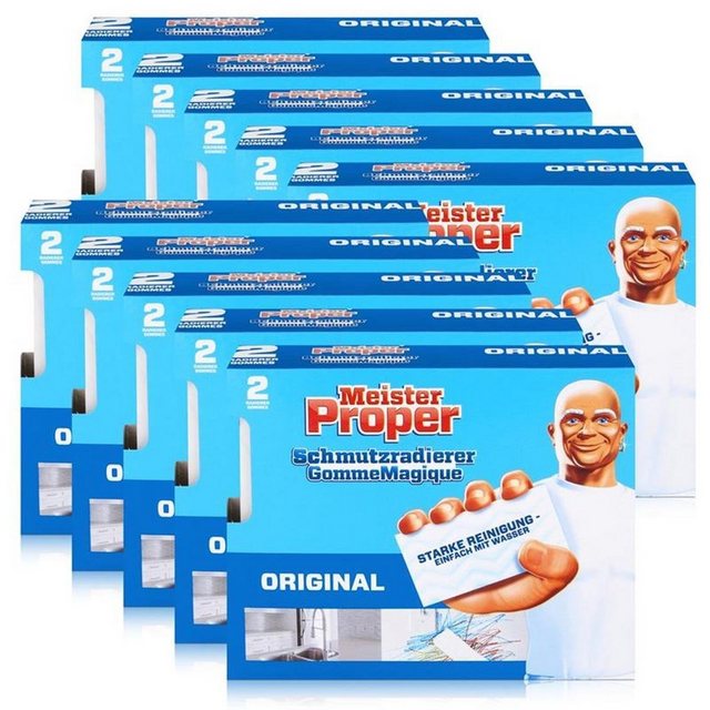 MEISTER PROPER Mr.Proper Express Schmutzradierer 2 Radierer/Paket (10er Pack) Reinigungstücher