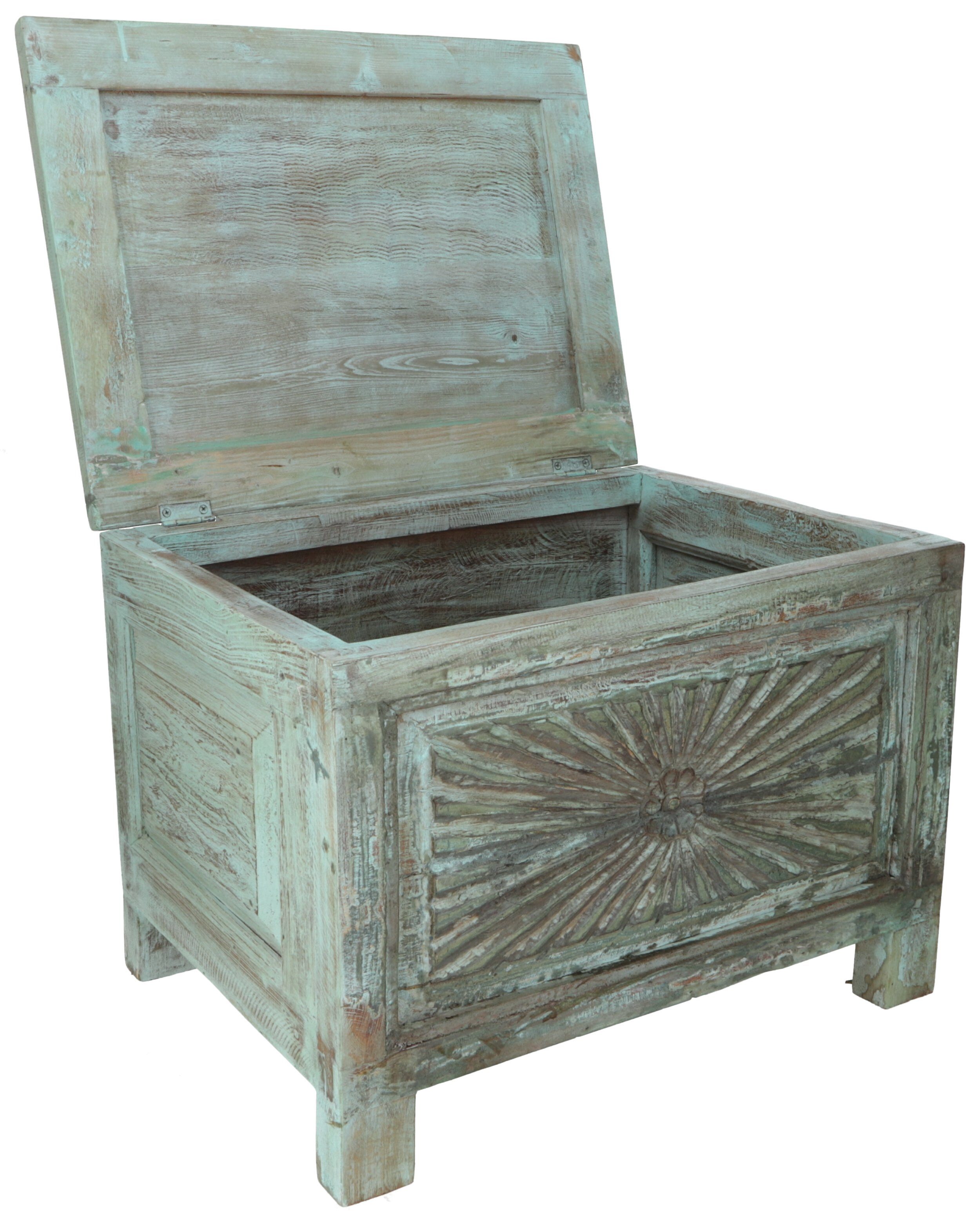 Guru-Shop Truhenbank Vintage Holzbox, Couchtisch,.. Holztruhe