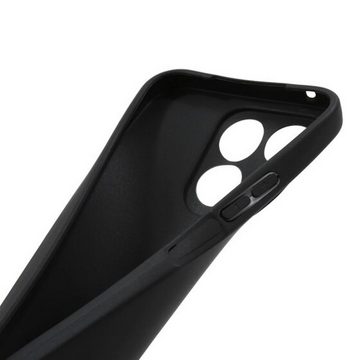 Wigento Handyhülle Für Honor X8b Silikon TPU Schutz Handy Hülle Case Cover dünn Schwarz