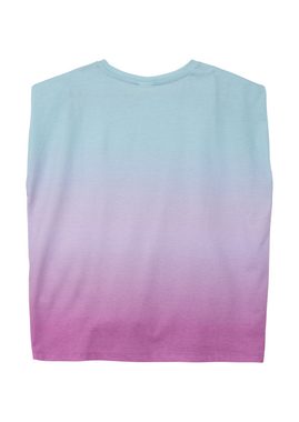 s.Oliver Kurzarmshirt T-Shirt mit Farbverlauf Knoten