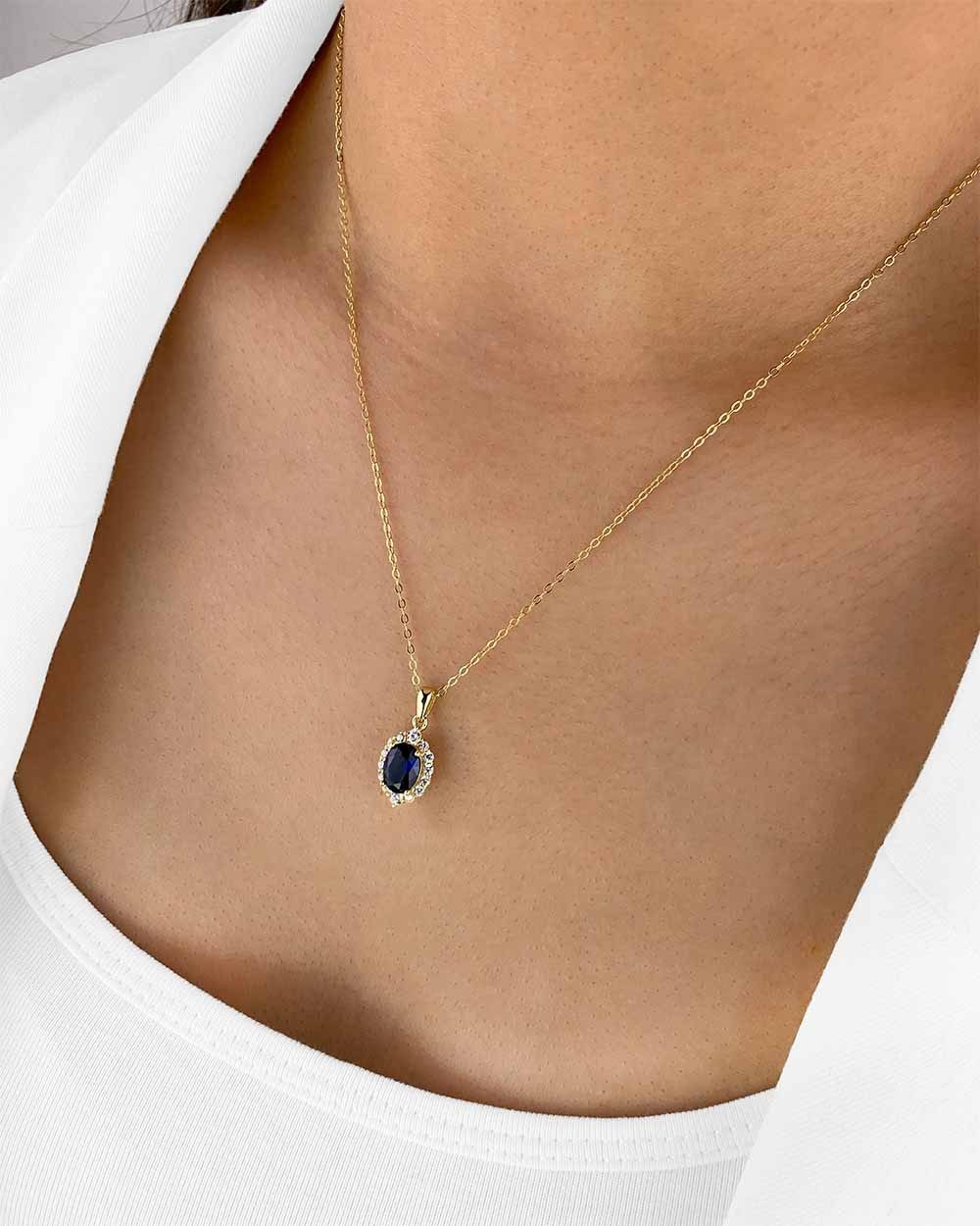 DANIEL CLIFFORD Kette mit Anhänger 'Isolde' Damen Halskette Silber 925 verg günstig online kaufen