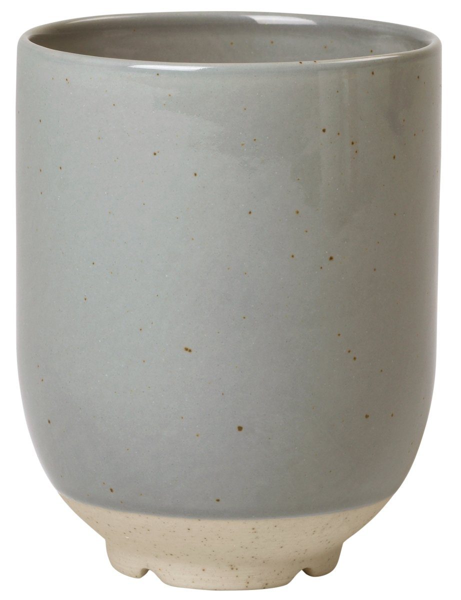 Broste Copenhagen Becher Eli Soft Blue Becher ohne Henkel 0,2 l, Steinzeug, Eli Becher