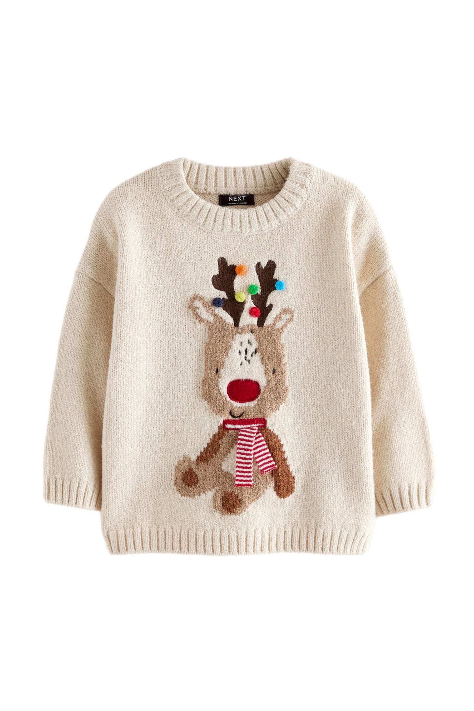 Next Rundhalspullover Weihnachtspullover mit Rundhalsausschnitt (1-tlg) günstig online kaufen