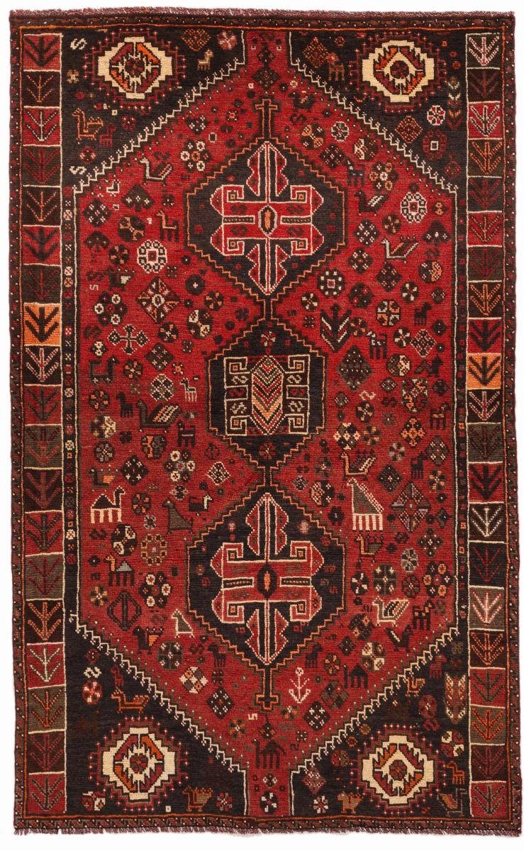 Orientteppich Shiraz 146x237 Handgeknüpfter Orientteppich / Perserteppich, Nain Trading, rechteckig, Höhe: 10 mm
