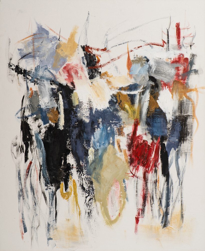 ArtUniverse Gemälde Leinwandbild Spiel der Farben 115x140 cm, Abstrakt
