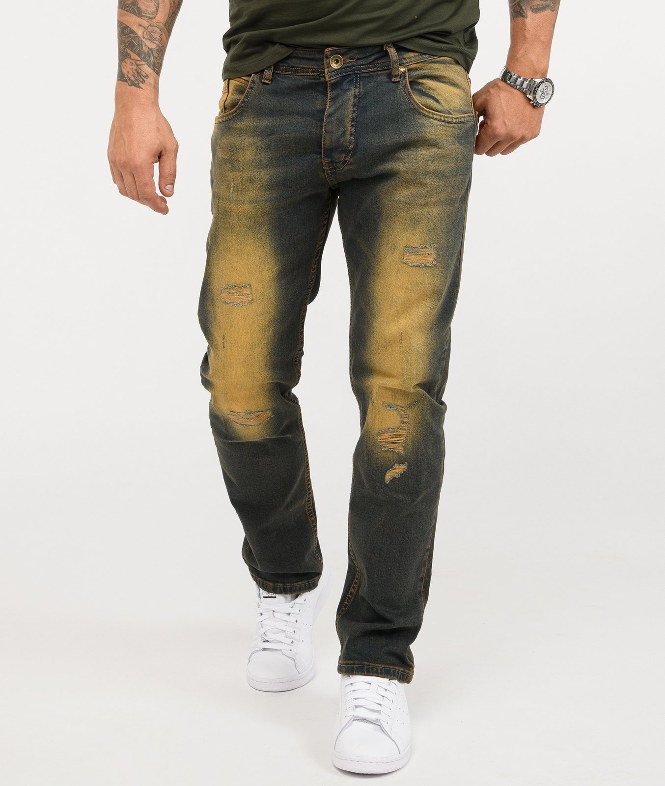 Rock Creek Regular-fit-Jeans »Herren Jeans Stonewashed Dirty-Wash RC-329«  online kaufen | OTTO
