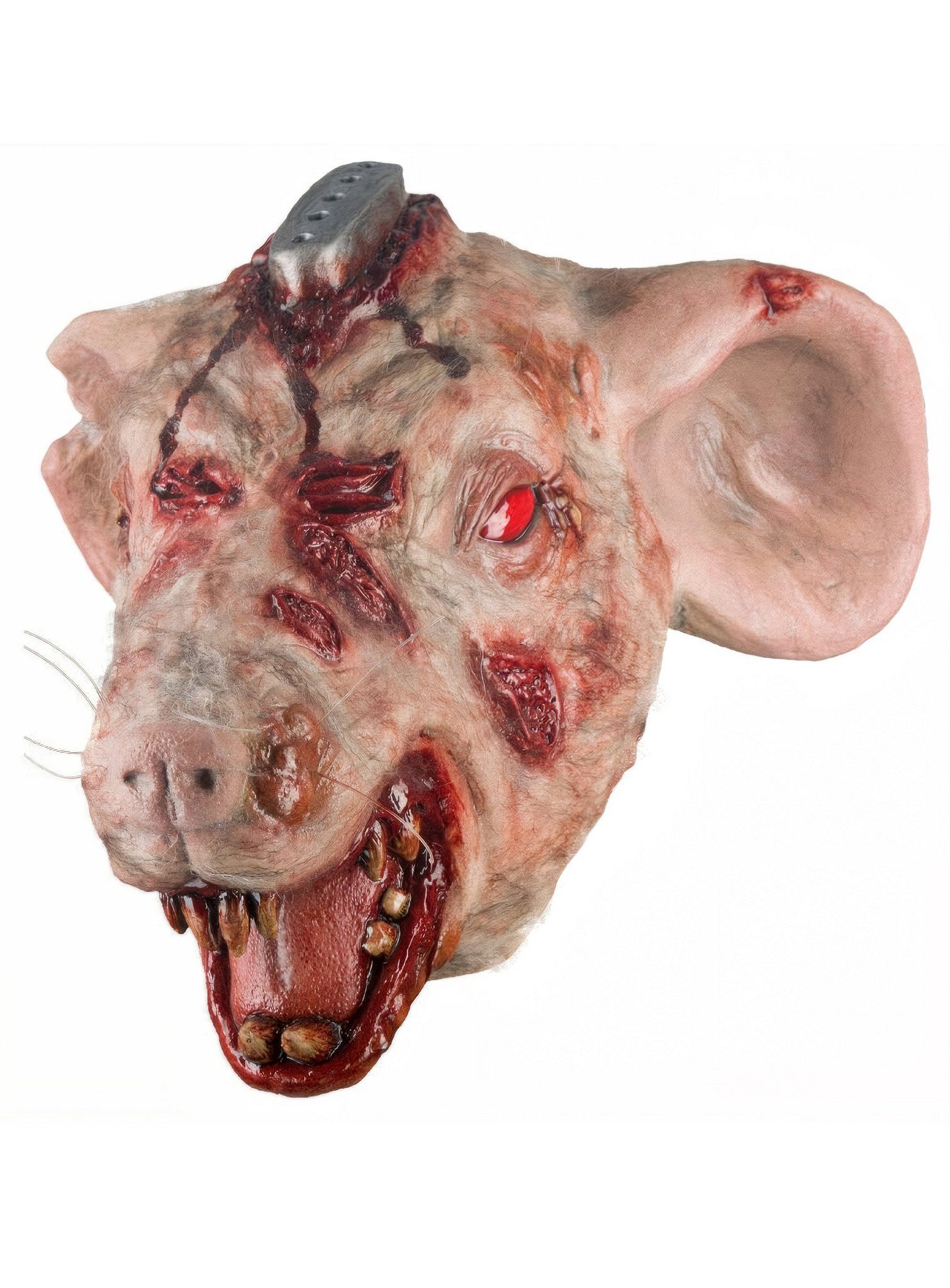 Ghoulish Productions Verkleidungsmaske Mutierte Laborratte Maske, Was auch immer das Ziel dieses Experiments war - diese Ratte kenn nur