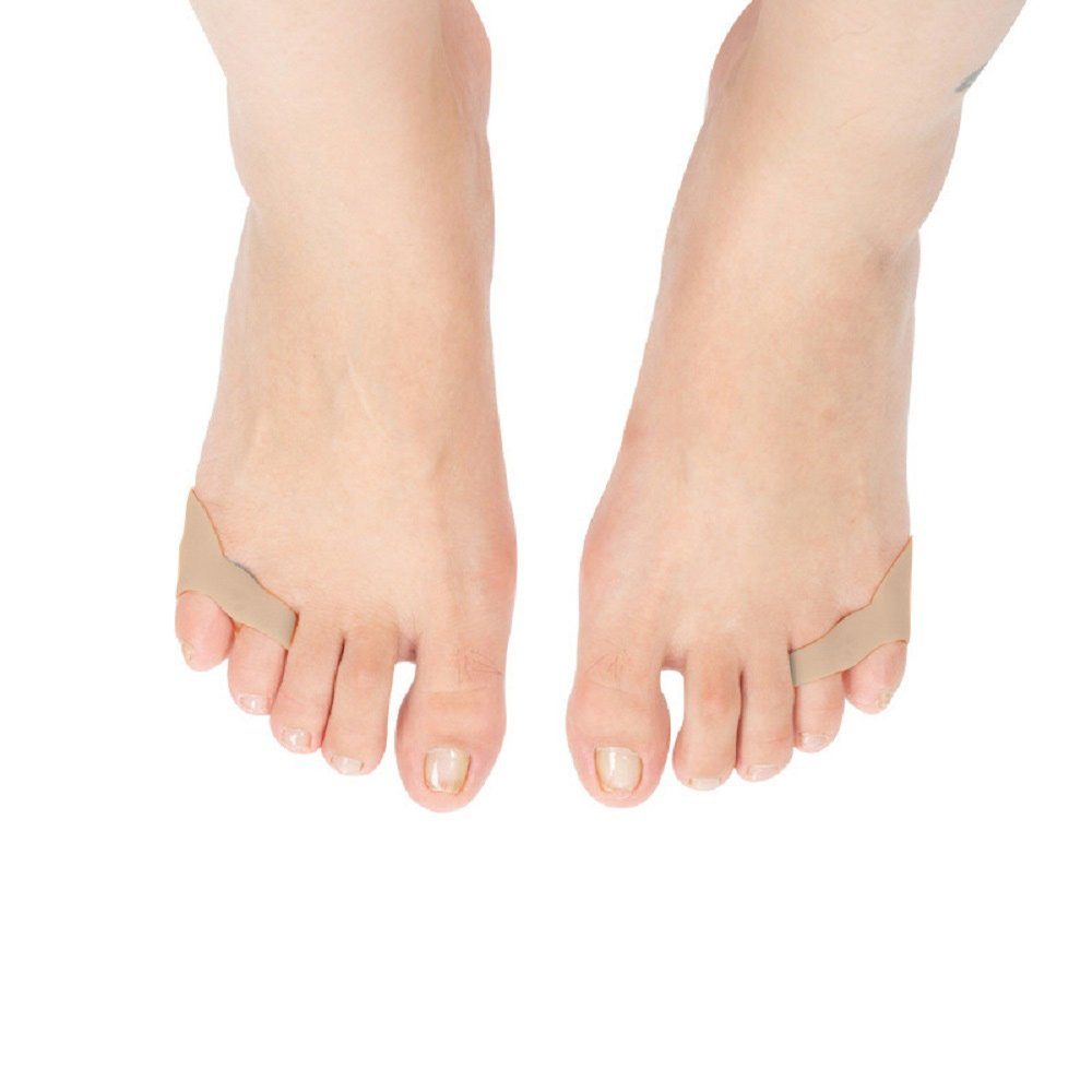 COOL-i ® Zehenkorrektor Zehenkorrektor 2 Paar – Silikon-Zehenspreizer bei Hallux Valgus, Hammerzehen & Hühneraugen – hautfreundlich & wiederverwendbar