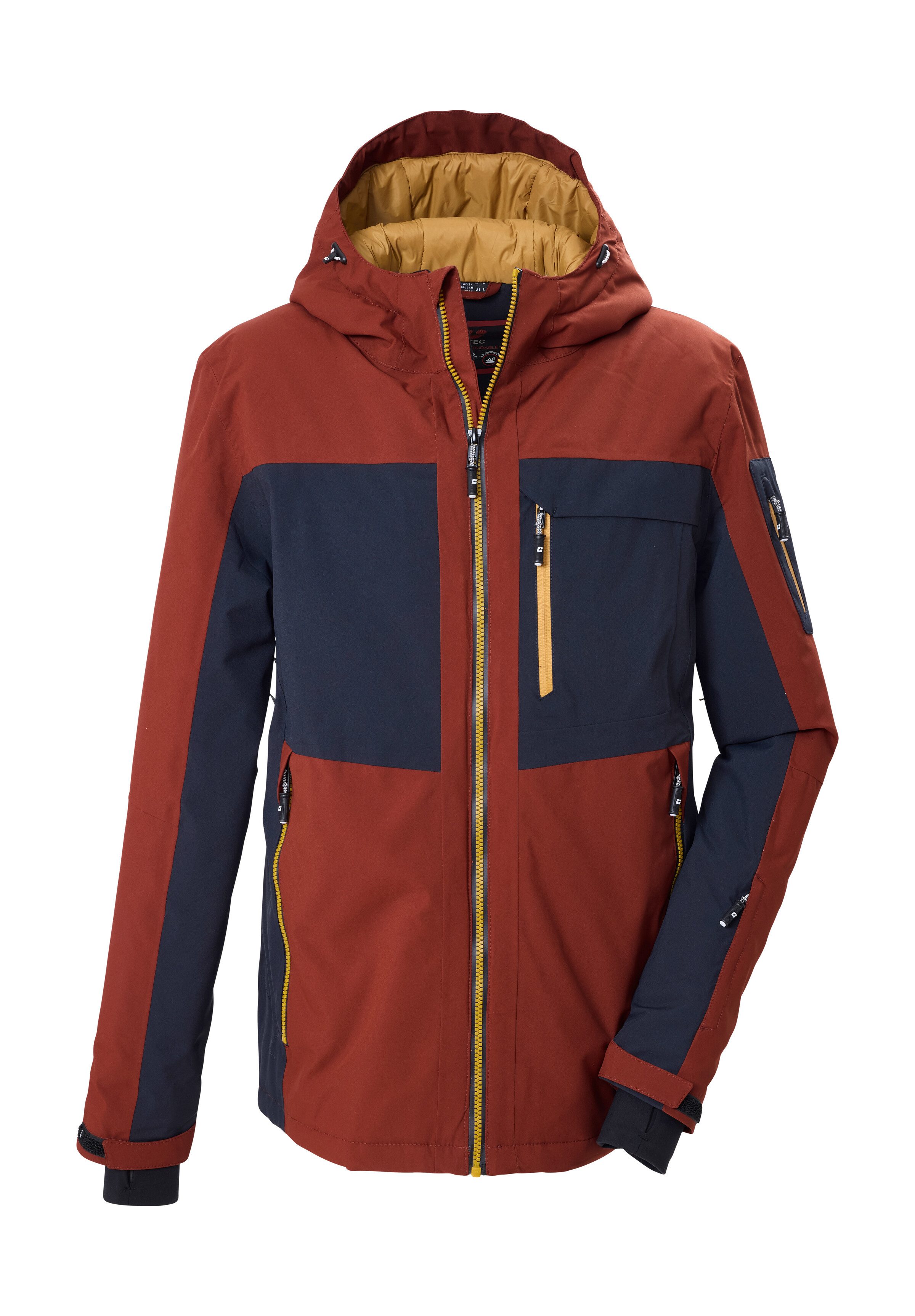 Killtec Skijacke KSW 79 MN SKI JCKT Skijacke: wasserdicht, atmungsaktiv, Colourblock-Design