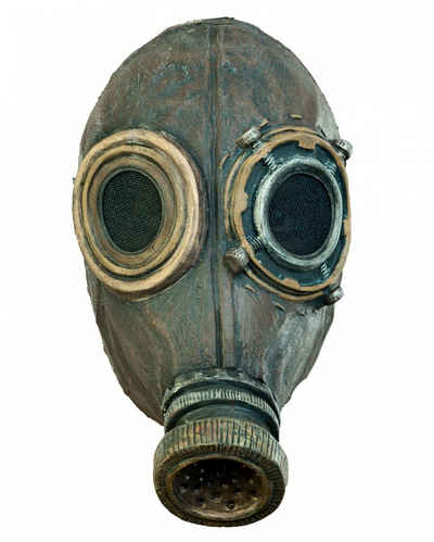 Horror-Shop Zombie-Kostüm Halloween Gas Maske Halbmaske