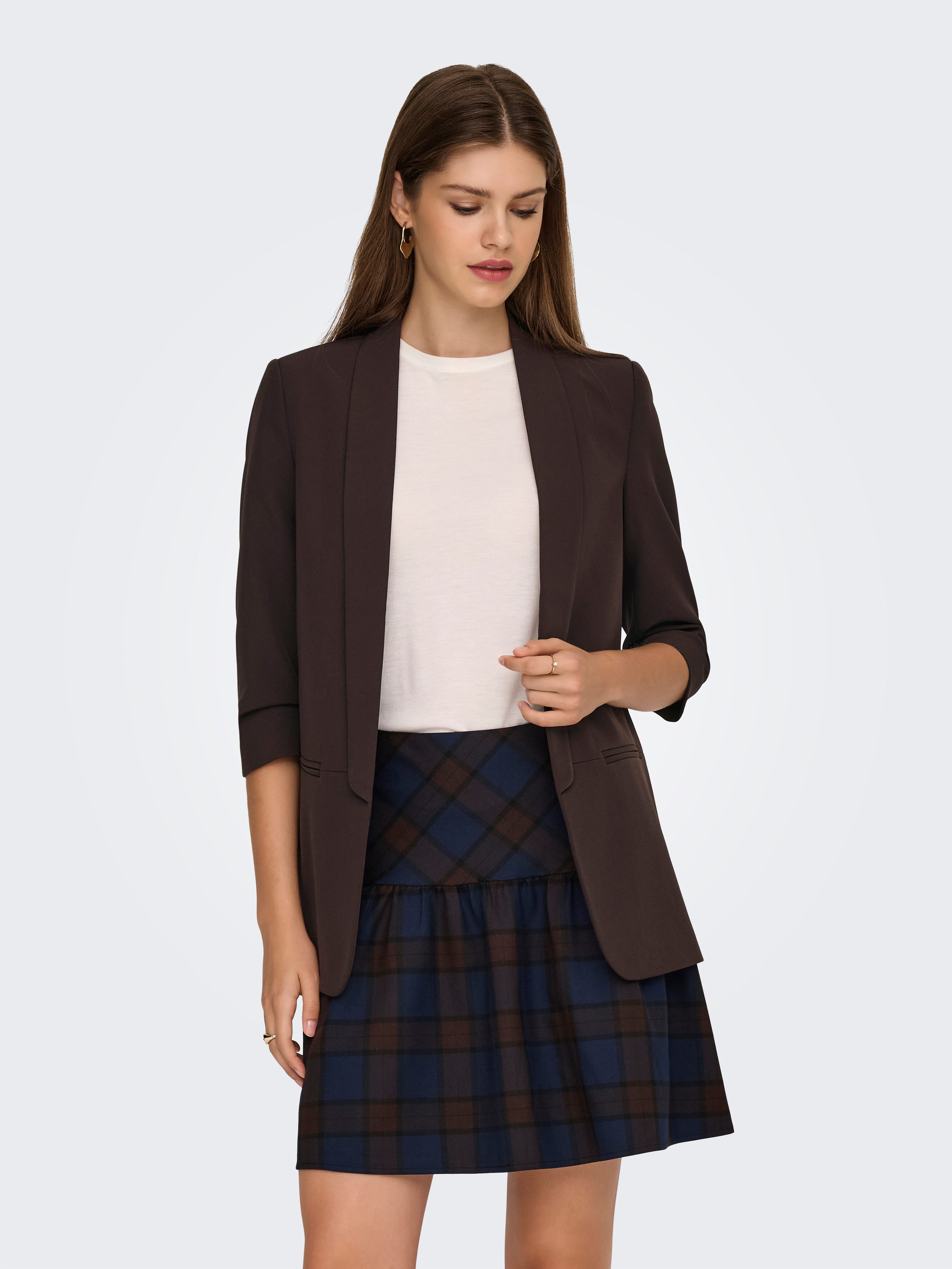 ONLY Kurzblazer ONLELLY 3/4 LIFE BLAZER TLR NOOS Materialmix, regular fit