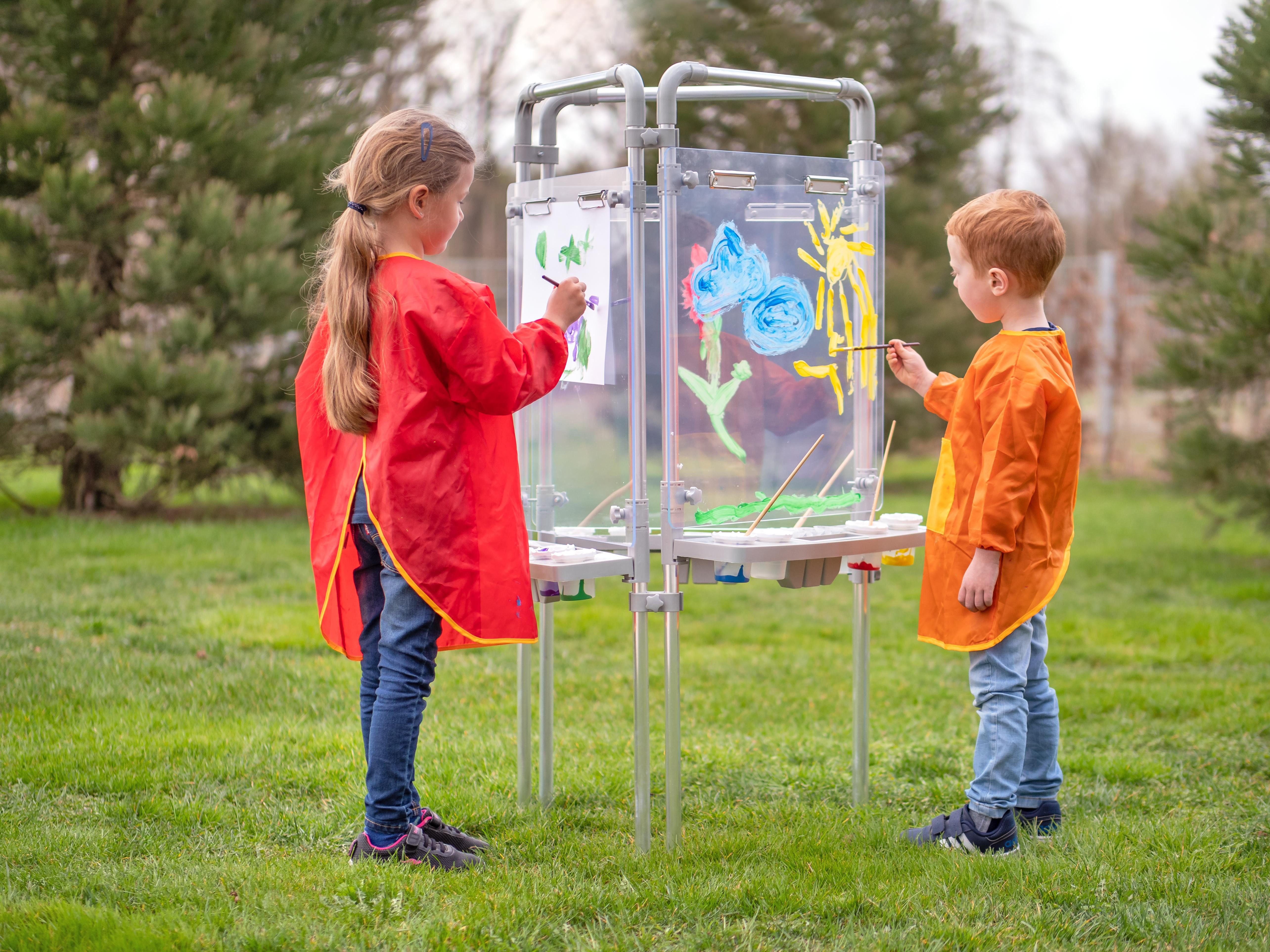 Betzold Kinderstaffelei Outdoor-Malwand