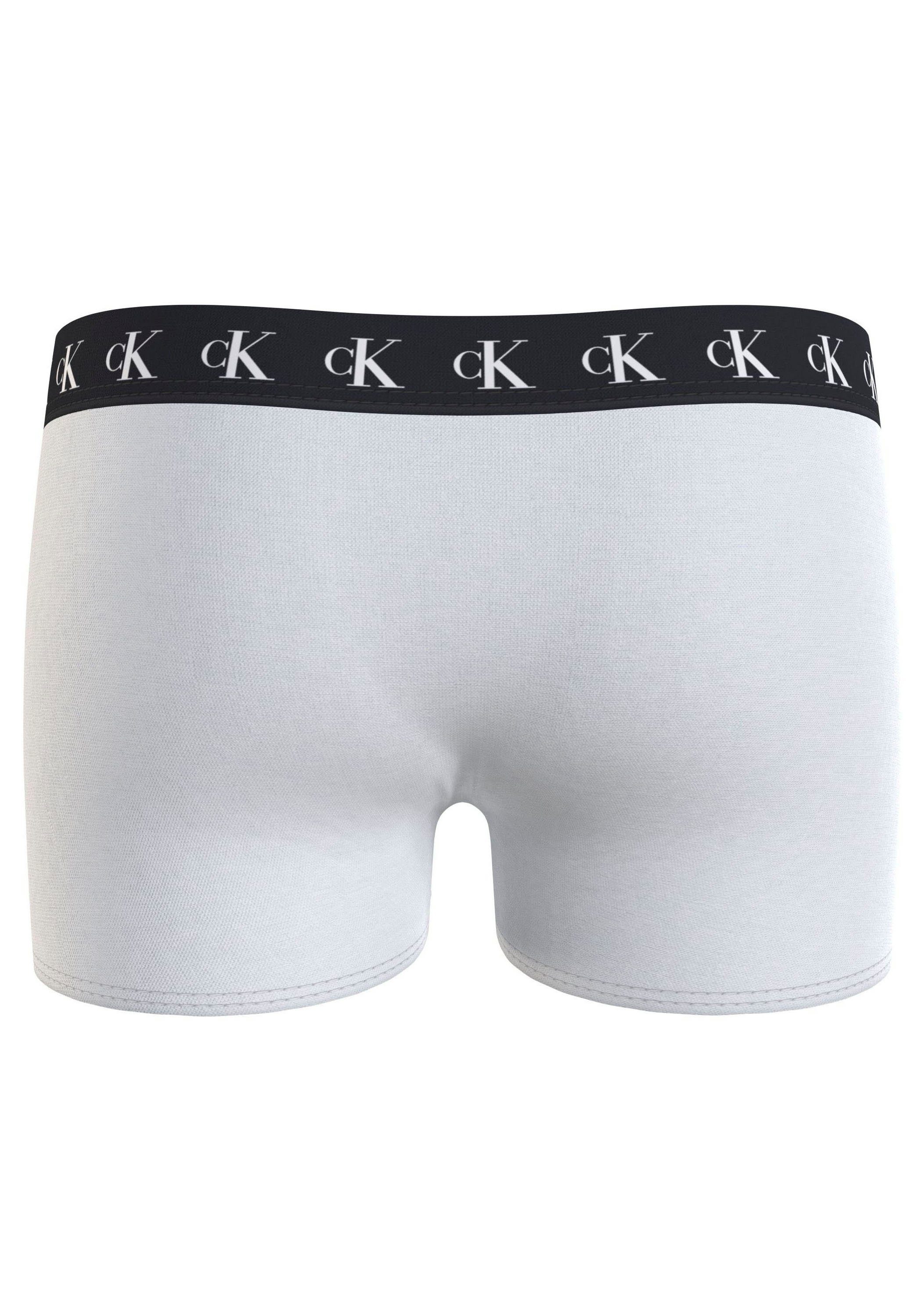 Calvin Klein Underwear Slip Bund TRUNK mit (Packung, Tarpsblue/Pvhwhite/Pvhblack 3PK am Klein 3er-Pack) Calvin Markenlabel