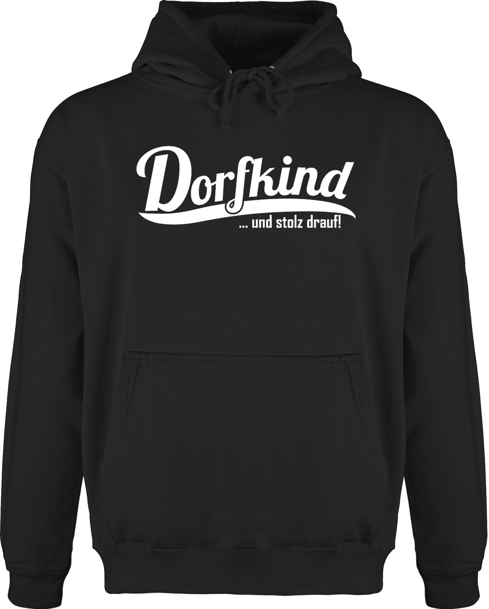 Shirtracer Hoodie »Dorfkind und stolz drauf Weiss Sprüche Statement