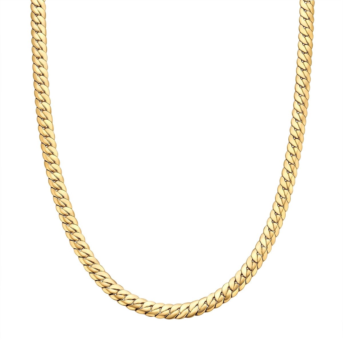 Edelstahlkette gelbgold