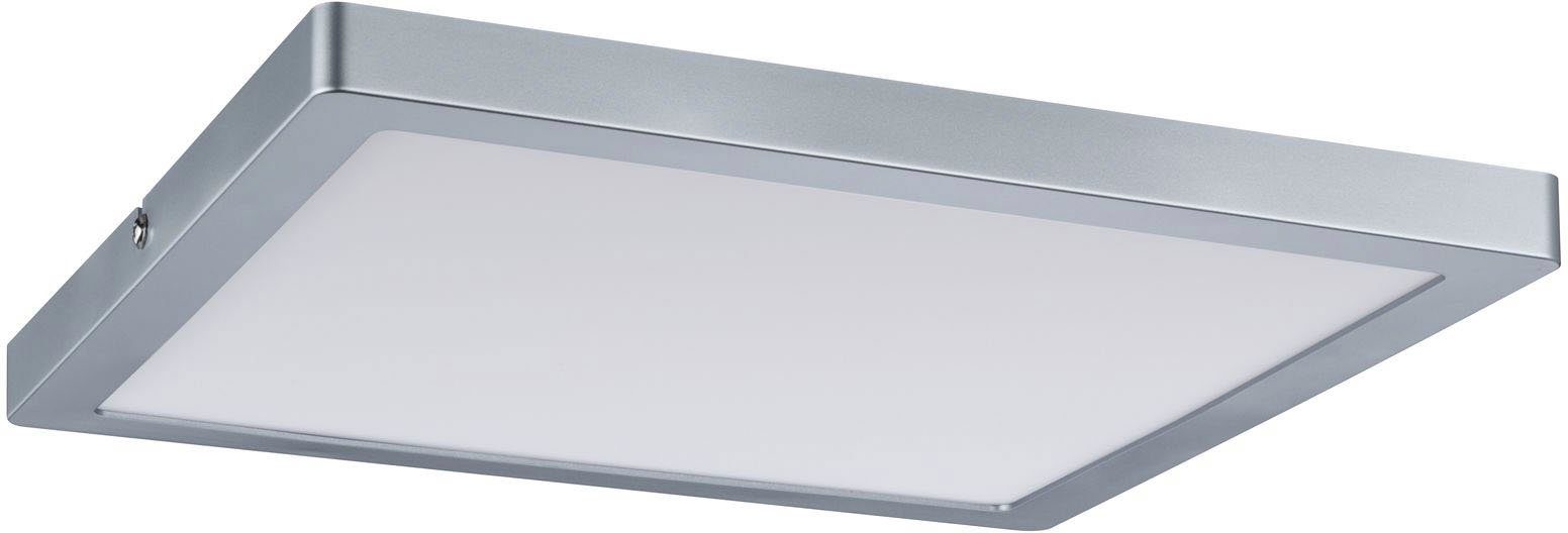 Paulmann LED Panel 300x300mm 4.000K fest 4.000K Chrom integriert, eckig matt 16,5W Atria eckig LED Chrom Atria 300x300mm chromfarben matt, Neutralweiß, 16,5W