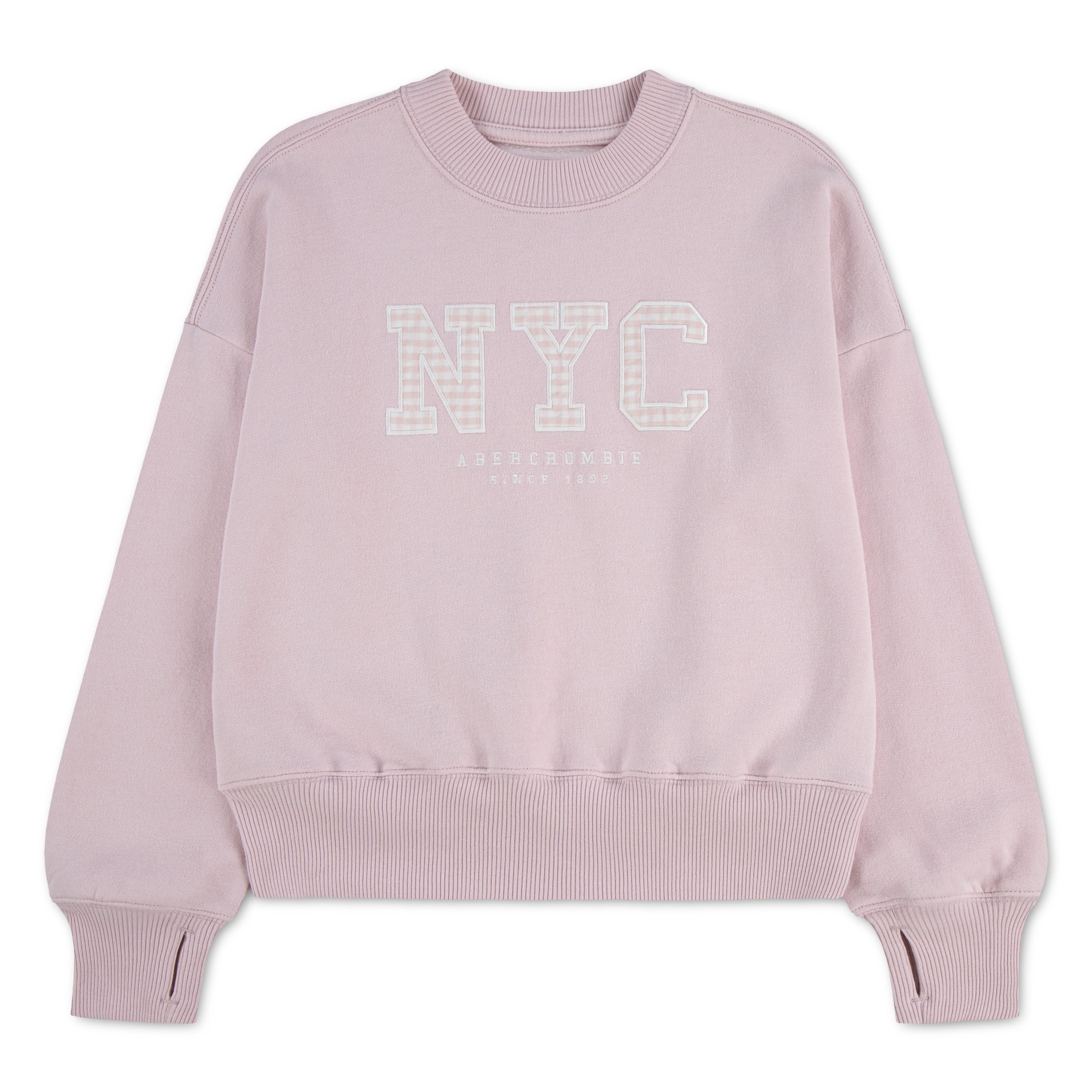 Abercrombie Kids Sweatshirt AFG NYC FLORAL SWEATSHIRT mit floralem Print und Stickerei, for Girls