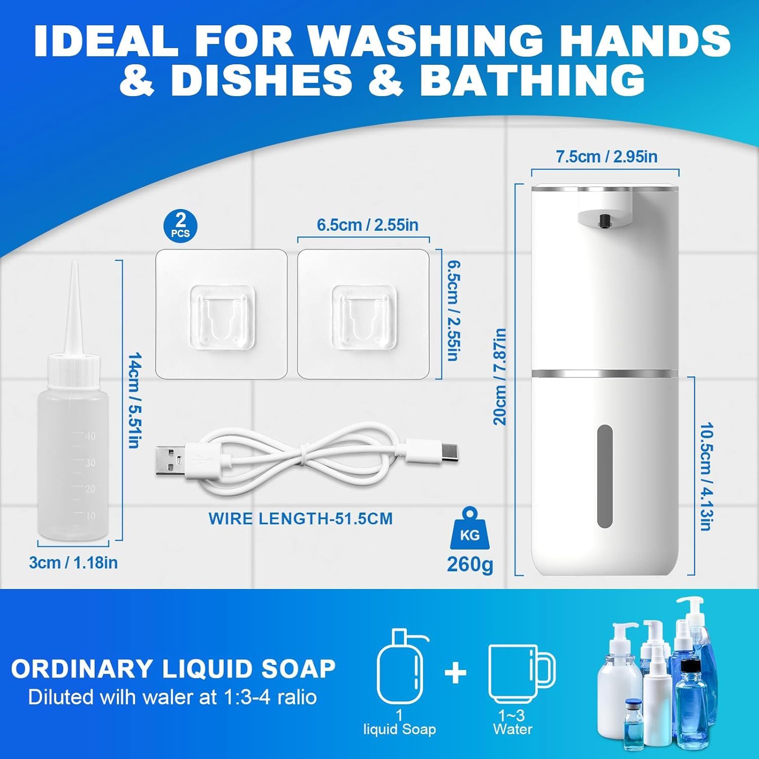 LA CUTE Seifenspender Automatischer Seifenspender Wandspender Berührungslos günstig online kaufen