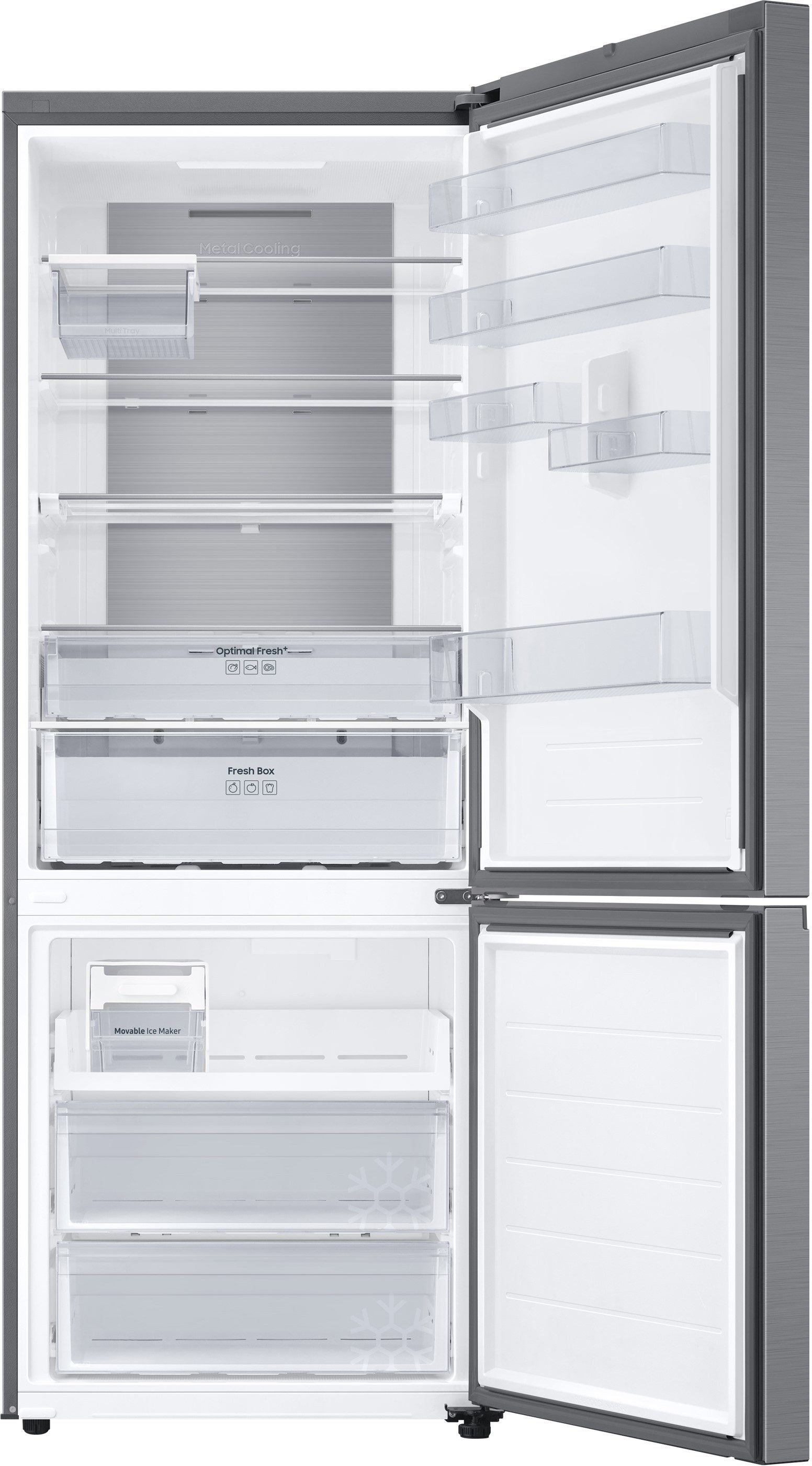 Samsung Kühl-/Gefrierkombination RB53DG706AS9, 203 cm hoch, 75,9 cm breit, extra weit 75cm, NoFrost